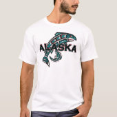 Alaska met zalm t-shirt (Voorkant)