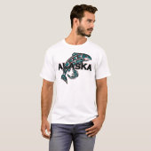 Alaska met zalm t-shirt (Voorkant volledig)