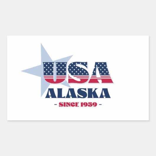 Alaska Mijn thuisstaat Sticker (Voorkant)