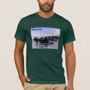 Alaska Moordwalvissen Postzegel T-shirt