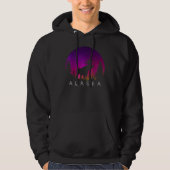 Alaska Moose Aurora Borealis  Alaskan Landscape Ph Hoodie (Voorkant)