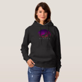 Alaska Moose Aurora Borealis  Alaskan Landscape Ph Hoodie (Voorkant volledig)