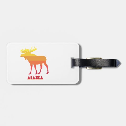 Alaska Moose Bagagelabel (Achterkant horizontaal)