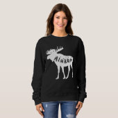 Alaska Moose Holiday Trui (Voorkant volledig)