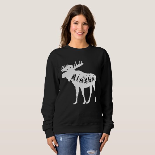 Alaska Moose Holiday Trui (Voorkant volledig)