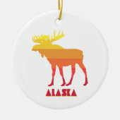 Alaska Moose Keramisch Ornament (Voorkant)
