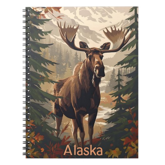 Alaska Moose Notitieboek (Voorkant)
