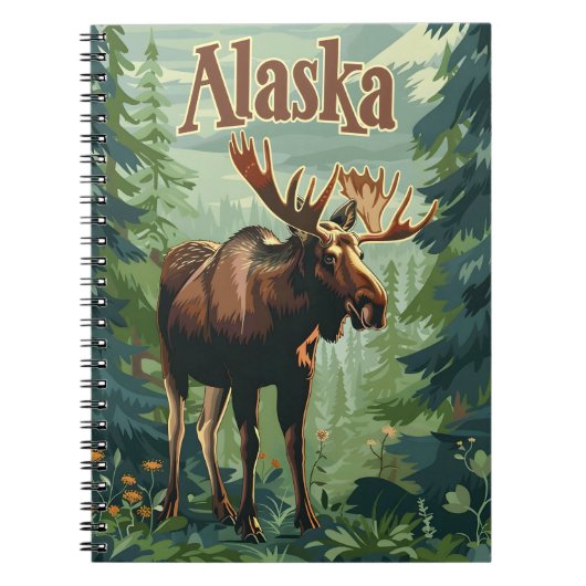 Alaska Moose Notitieboek (Voorkant)