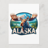 Alaska, Moose, Postcrossing Briefkaart (Voorkant)