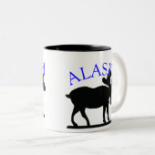 Alaska Moose Tweekleurige Koffiemok (Voorkant rechts)