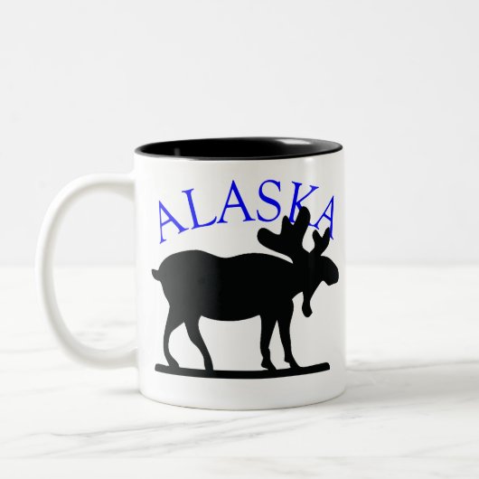 Alaska Moose Tweekleurige Koffiemok (Links)