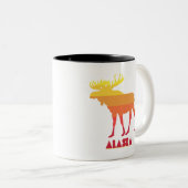 Alaska Moose Tweekleurige Koffiemok (Voorkant rechts)