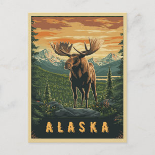 Alaska Moose - wildernis Briefkaart