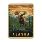 Alaska Moose -  wildernis Magneet (Verticaal)