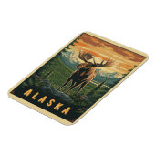 Alaska Moose -  wildernis Magneet (Linkerzijde)