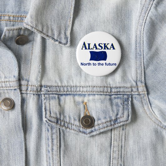 Alaska Motto Ronde Button 5,7 Cm (In situ)