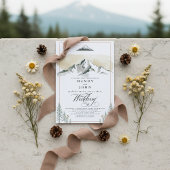 Alaska Mountain Denali Wilderness Neutral Wedding  Kaart
