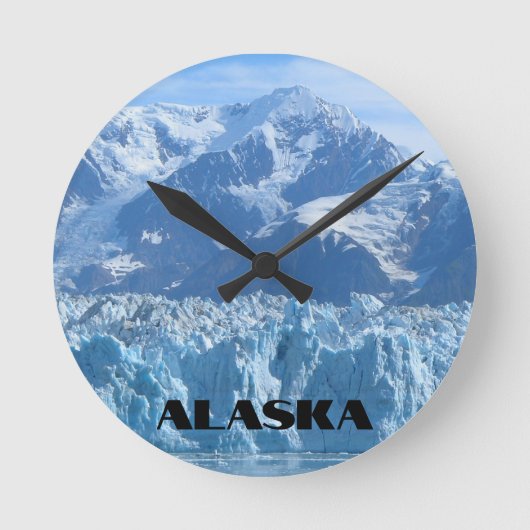Alaska Mountain Glacier ontmoet de oceaan Ronde Klok (Voorkant)