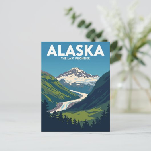 Alaska Mountain Landscape Briefkaart (Staand voorkant)