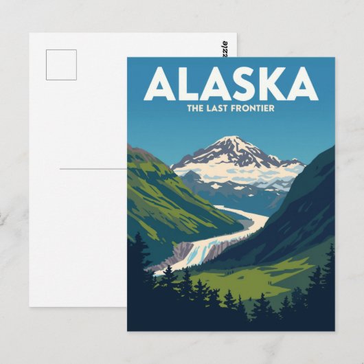 Alaska Mountain Landscape Briefkaart (Voorkant / Achterkant)