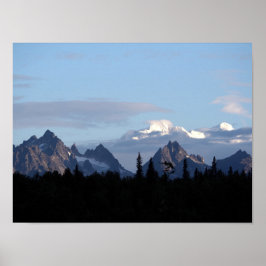Alaska Mountain Range Denali Foto Poster