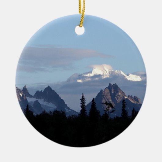 Alaska Mountain Range Denali Keramisch Ornament (Voorkant)