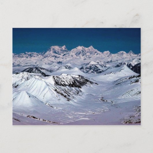 Alaska Mountain Range - LuchtvaartUitzicht Briefkaart (Voorkant)