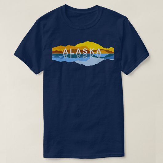Alaska Mountain Reflections - Denali Mountain Souv T-shirt (Design voorkant)