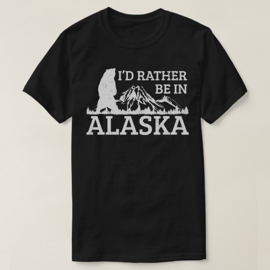 Alaska Mountain Wandelen Vintage T-shirt (Design voorkant)