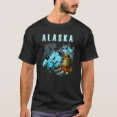 Alaska Mountains and Hikers Tourism vacation outfi T-shirt (Voorkant)