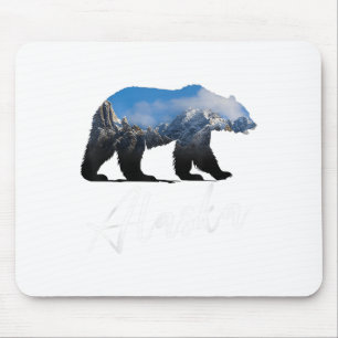 Alaska Mountains Beer Grizzly Alaska State Souven Muismat