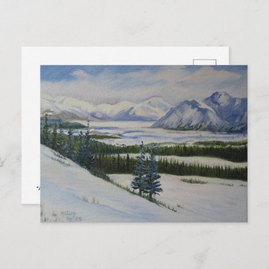 Alaska Mountains Briefkaart (Voorkant / Achterkant)
