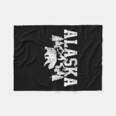 Alaska Mountains Forest Hunting Usa Fleece Deken (Voorkant (Horizontaal))