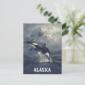 Alaska Mountains orka orka Briefkaart (Staand voorkant)