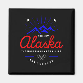 Alaska Mountains roepen dat ik donkere kleuren moe Magneet
