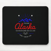 Alaska Mountains roepen dat ik donkere kleuren moe Muismat (Voorkant)