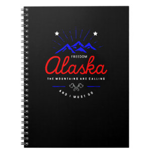Alaska Mountains roepen dat ik donkere kleuren moe Notitieboek