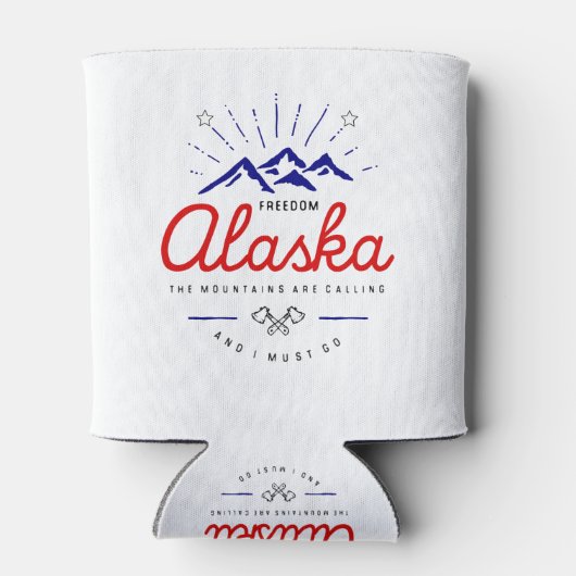 Alaska Mountains roepen dat ik licht moet gaan kle Blikjeskoeler (Achterkant)