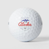 Alaska Mountains roepen dat ik licht moet gaan kle Golfballen (Voorkant)