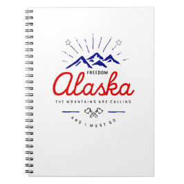 Alaska Mountains roepen dat ik licht moet gaan kle Notitieboek