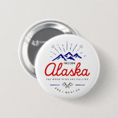 Alaska Mountains roepen dat ik licht moet gaan kle Ronde Button 5,7 Cm (Voorkant /achterkant)