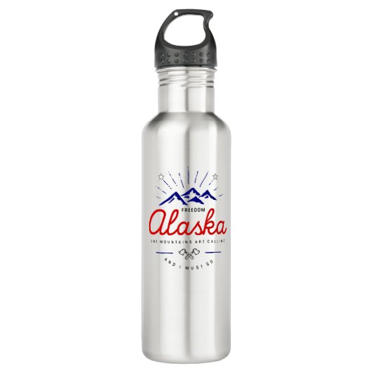 Alaska Mountains roepen dat ik licht moet gaan kle Waterfles (Voorkant)