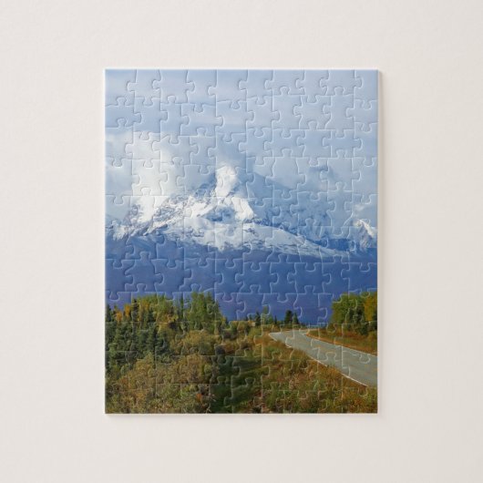 Alaska Mountains Tree Natuur Forest Destiny Seizoe Legpuzzel (Verticaal)
