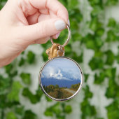 Alaska Mountains Tree Natuur Forest Destiny Seizoe Sleutelhanger (Hand)