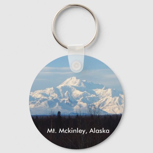Alaska, Mt Mckinley, Denali, Talkeetna Sleutelhanger (Voorkant)