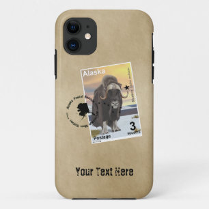 Alaska Muskox Postage Stamp Souvenir Case-Mate iPhone Case