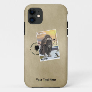 Alaska Muskox Postage Stamp Souvenir Case-Mate iPhone Case