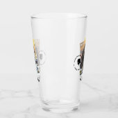 Alaska Muskox Postage Stamp Souvenir Glas (Links)