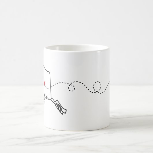 Alaska naar Minnesota - Heart2Heart Koffiemok (Center)