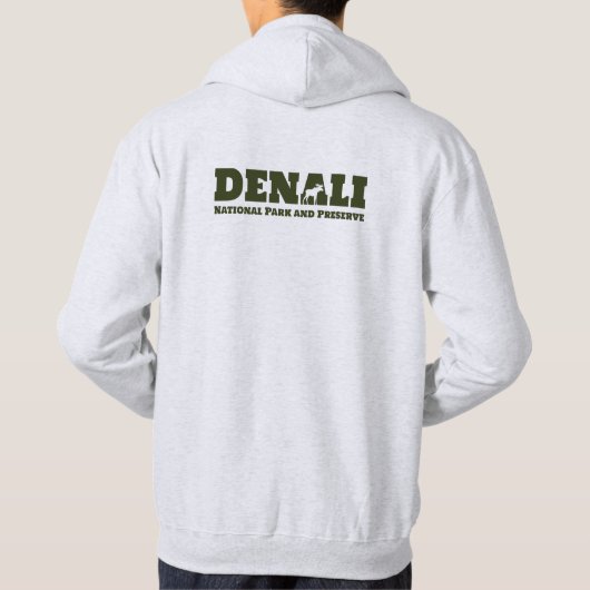 Alaska. Nationaal Park Denali en Preserve Hoodie (Achterkant)